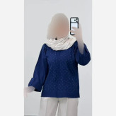 شومیز نگینی مدل ویانا جنس جکوار نگین دار فری سایز