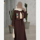ست کت و دامن لنین گلدوزی شده آنیل فری سایز