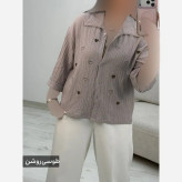 شومیز زنانه جاذبه قلبی جنس ینزی پفکی فری سایز