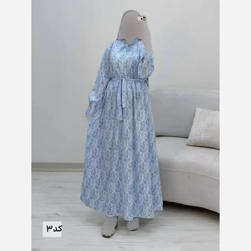 پیراهن ساحلی زنانه کرپ بوگاتی مدل الماس سایز فری 38 تا 46