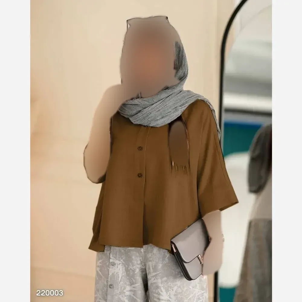 ست شومیز و شلوار زنانه جنس شانتون صوفیا فری سایز