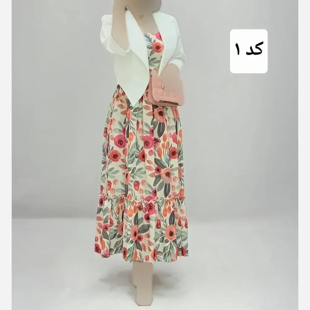 کت و سارافون گلشیفته جنس بابوس و بوگاتی فری سایز تا 48
