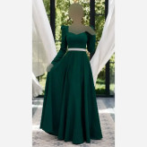 خرید اینترنتی عبای مدل سیمین جنس کرپ مازراتی قد 150 رنگ مشکی و سبز سایز 38 تا 50