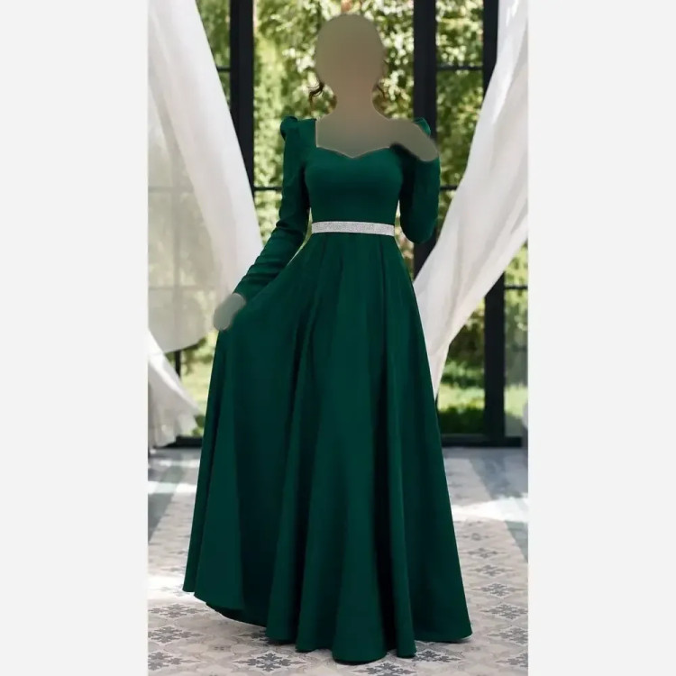 خرید اینترنتی عبای مدل سیمین جنس کرپ مازراتی قد 150 رنگ مشکی و سبز سایز 38 تا 50