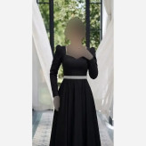 خرید اینترنتی عبای مدل سیمین جنس کرپ مازراتی قد 150 رنگ مشکی و سبز سایز 38 تا 50