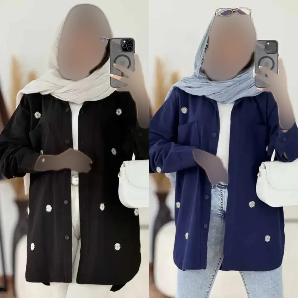 شومیز آسایش جنس کتان لنین درجه یک فری سایز