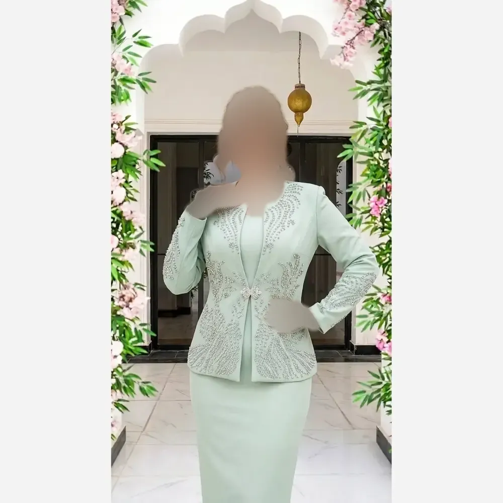ست سارافون و کت زنانه کرپ مازراتی رنگ بندی متنوع سایز بزرگ