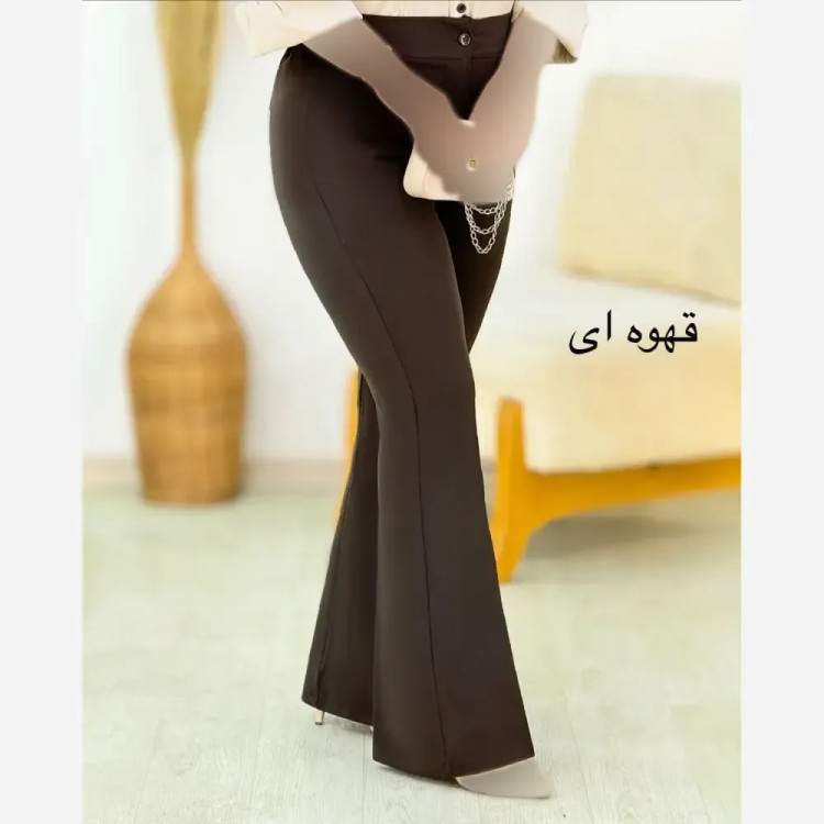 شلوار زنانه مازراتی قد 100 زیپ دار رنگی سایز بزرگ