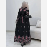 پیراهن ساحلی رز کرپ بوگاتی درجه یک فری سایز