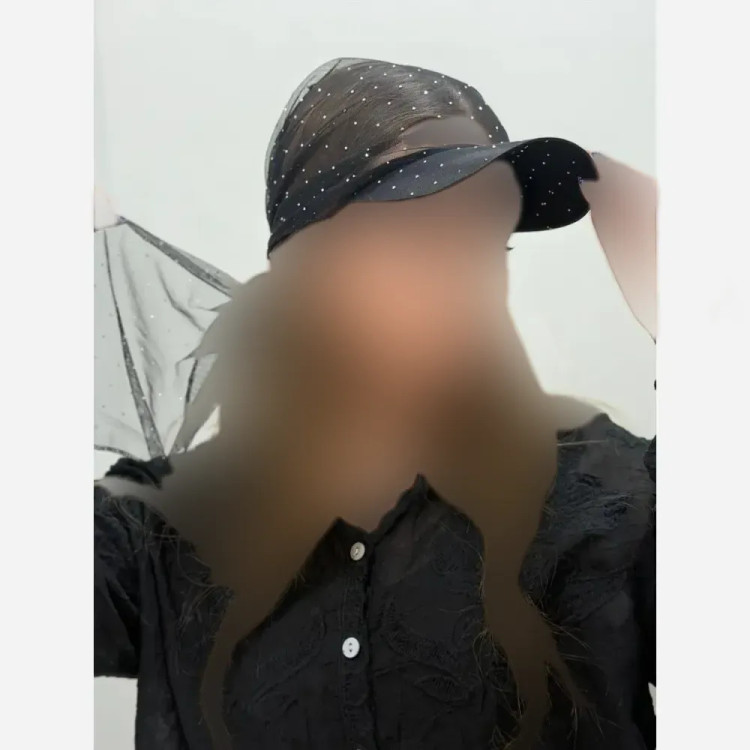 دورگ نقابدار نگینی مشکی تور نگینی