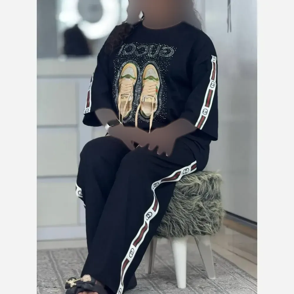 ست راحتی زنانه مدل کتونی جنس پنبه گلکسی سایز فری 36 تا 46