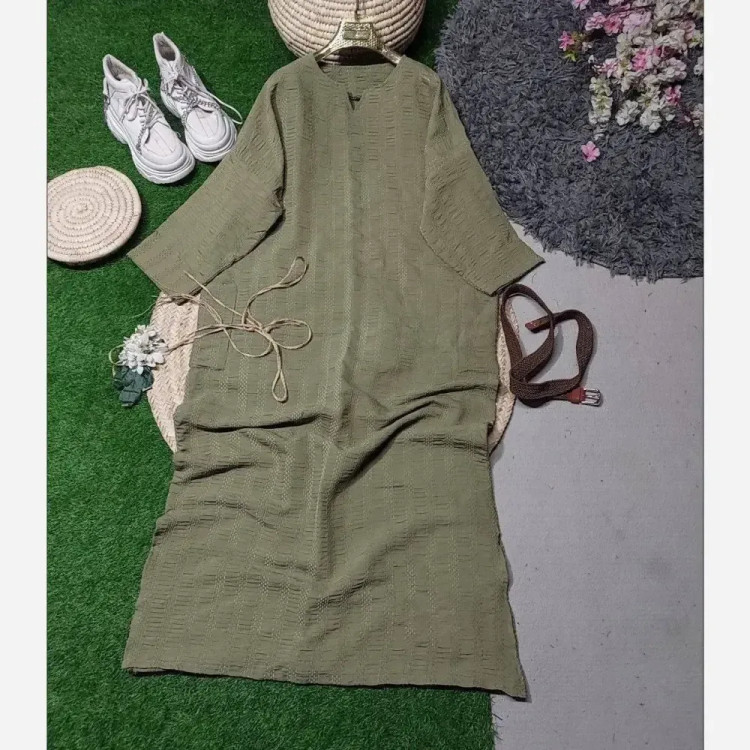 کفتان تبسم کوک دوزی اصل سایز 38 تا 46 فری کرم روشن و تیره