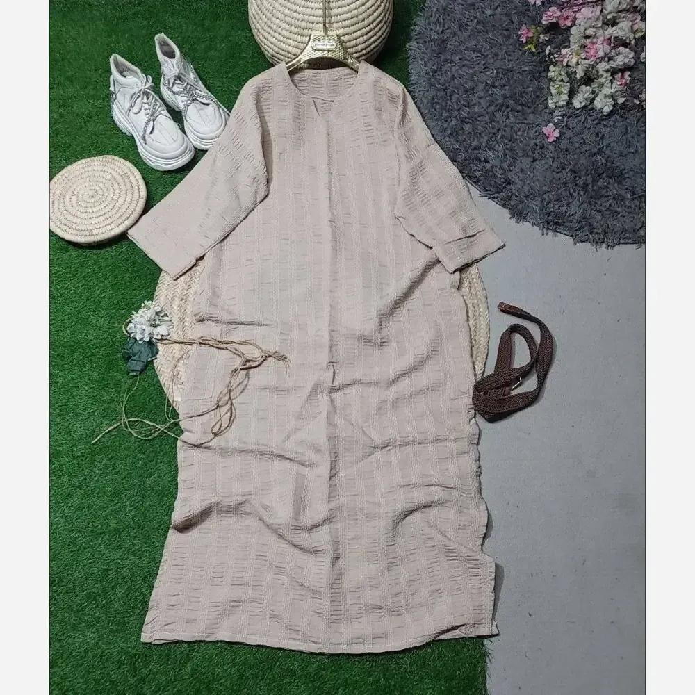 کفتان تبسم کوک دوزی اصل سایز 38 تا 46 فری کرم روشن و تیره