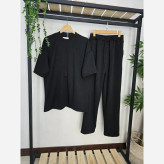 ست یقه گرد مردانه آرسام جنس فتیله ای کبریتی درجه یک فری سایز