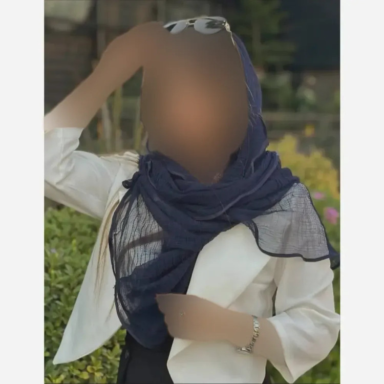 شال ساده دور گان تور دانتل ابعاد 70 در 180 سانتی متر