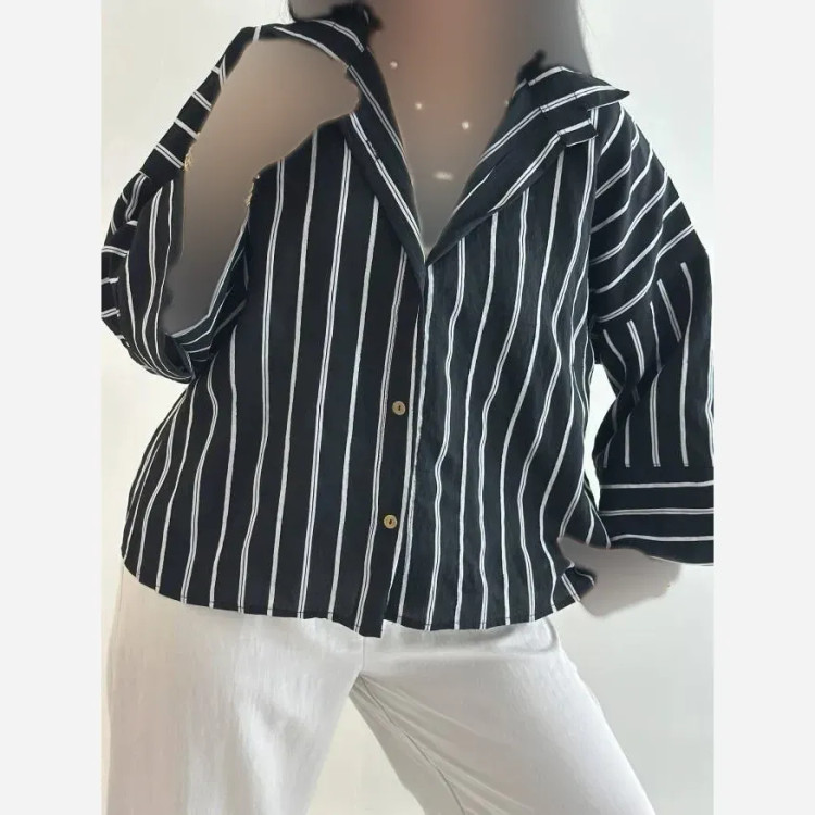 شومیز باکسی زنانه جنس پری سیلک رنگ مشکی و کرم و نسکافه و سبز سایز فری سایز