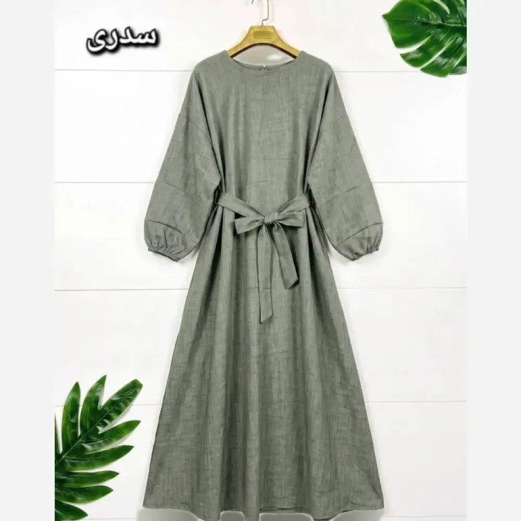 پیراهن زنانه مدل لعیا جنس شانتون سایز فری 38 تا 48