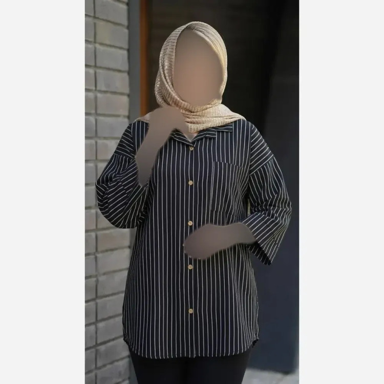 شومیز مانتویی مراکشی دیپلمات درجه یک سایز فری مناسب 38 تا 50