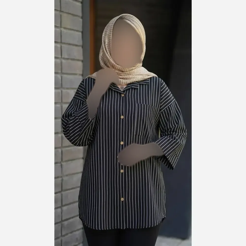 شومیز مانتویی مراکشی دیپلمات درجه یک فری سایز 38 تا 50