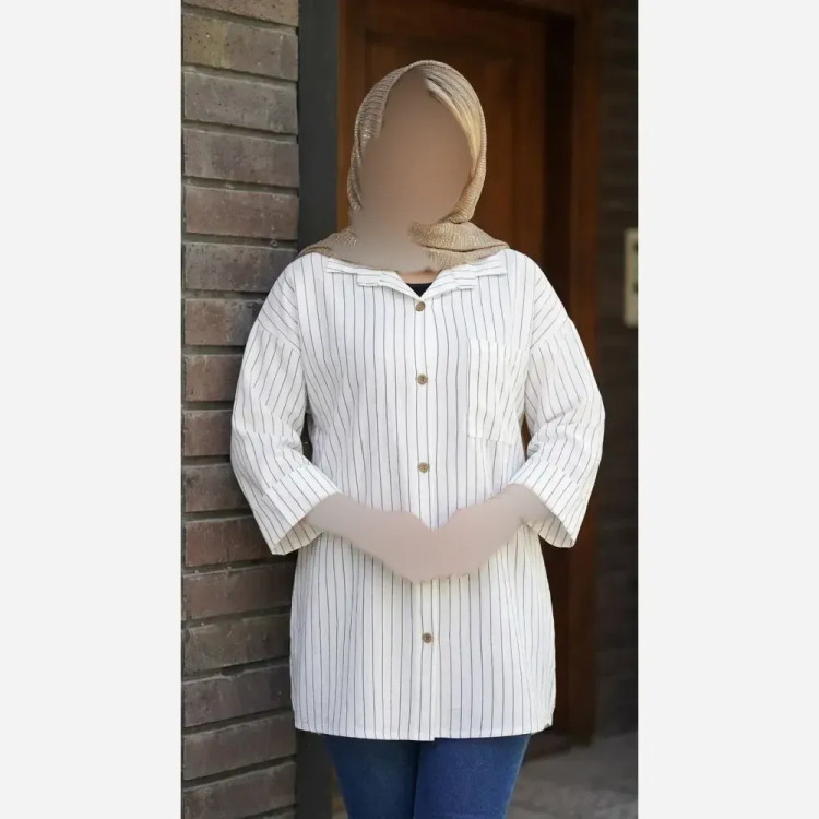 شومیز مانتویی مراکشی دیپلمات درجه یک فری سایز 38 تا 50