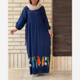 ساحلی نخی طرح آدمک فری سایز 38 تا 48
