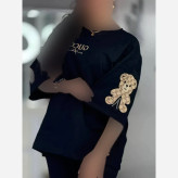 ست کاستر زنانه جنس اسپان گلکسی رنگ مشکی سایز فری 38 تا 46