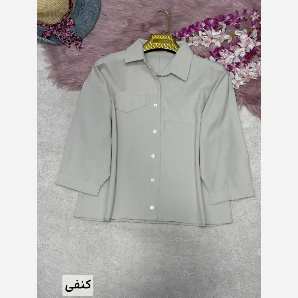 شومیز زنانه مدل نیکا جنس پری سیلک خنک فری سایز
