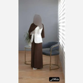 مانتو تکی راحله جنس مازراتی درجه یک فری سایز تا 46 رنگ مشکی و سفید