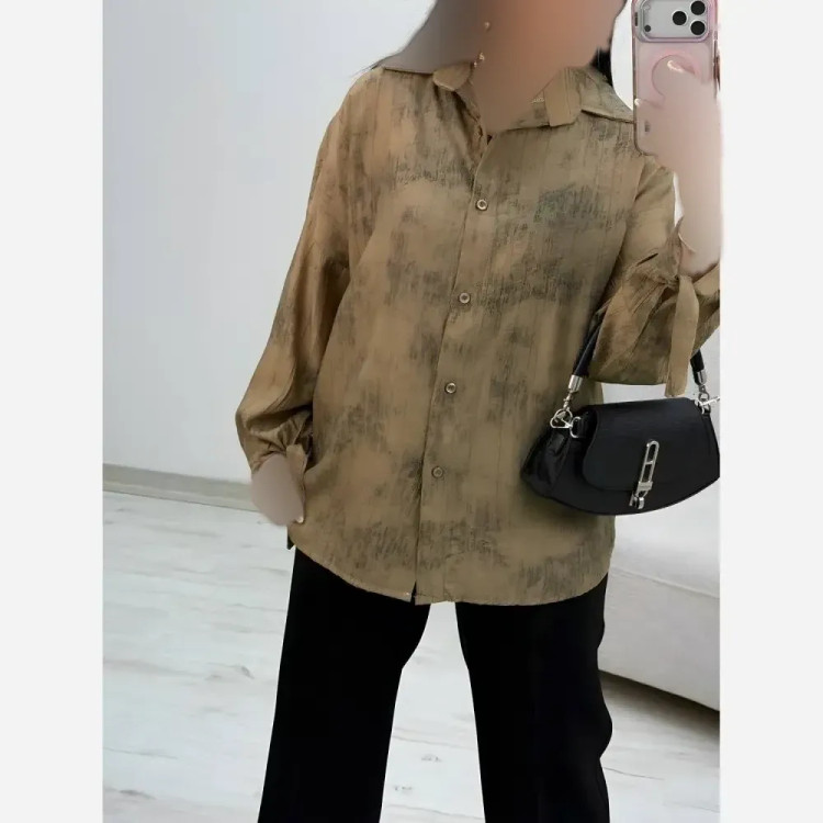 شومیز زنانه گازوئیلی گونای فری سایز 38 تا 48 رنگ بندی متنوع