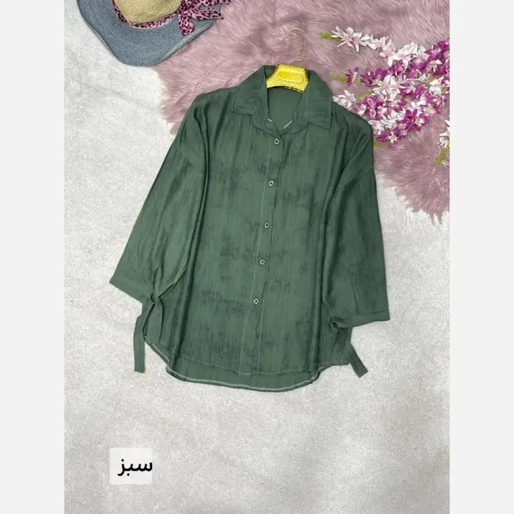 شومیز زنانه گازوئیلی گونای فری سایز 38 تا 48 رنگ بندی متنوع