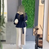 کت زنانه سوپرمازراتی دوخت مزونی مدل لاکرو فری سایز