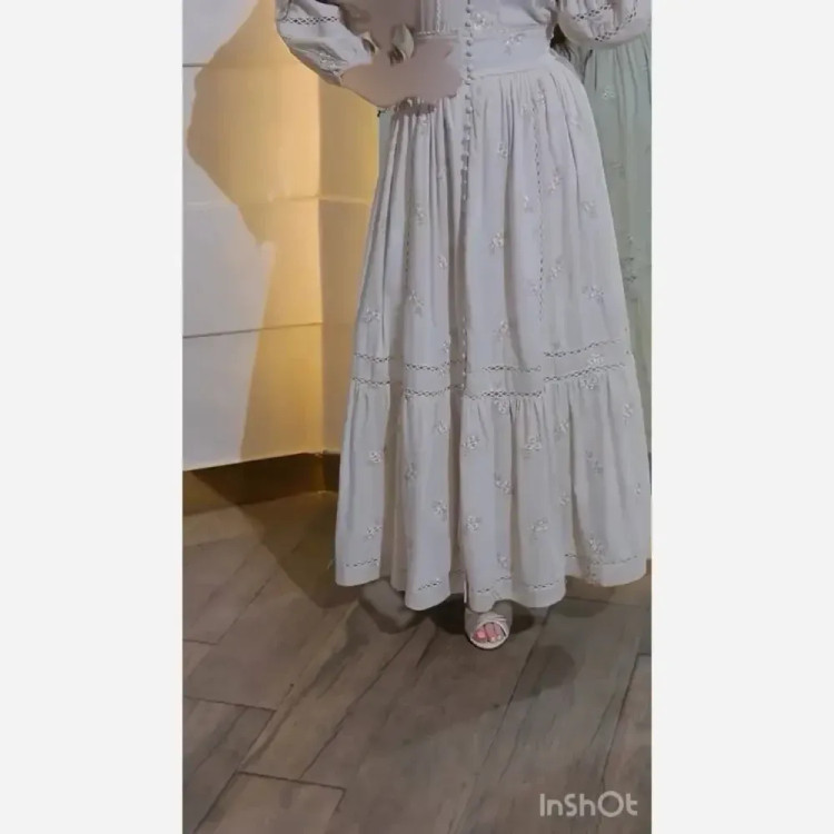 ساحلی لینن نازنین قد 140 سایز یک و دو