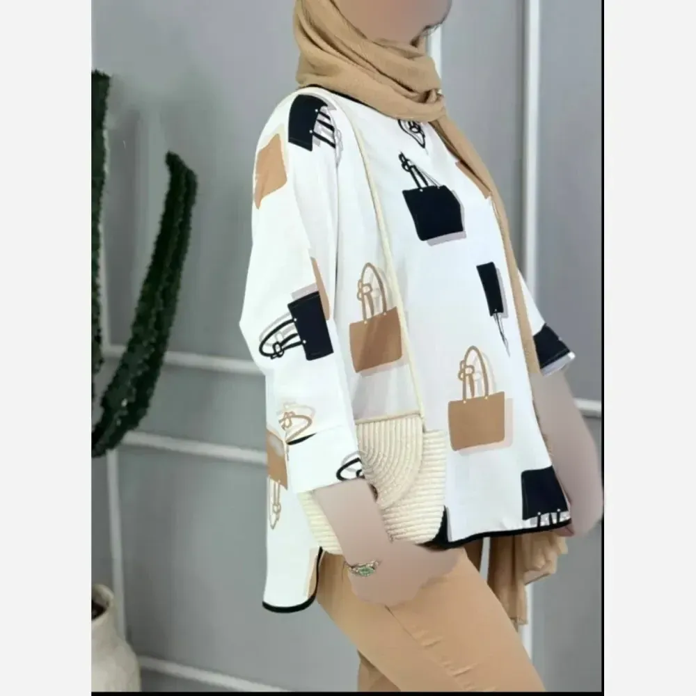 ست شومیز و شلوار زنانه مدل نجمه جنس بوگاتی کیفیت عالی فری سایز