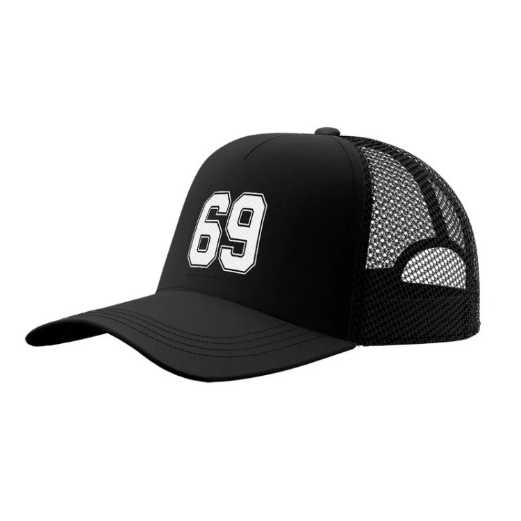 کلاه کپ پاد آفرین مدل عدد انگلیسی کد 55 جنس کتان طرح ساده زنانه مردانه