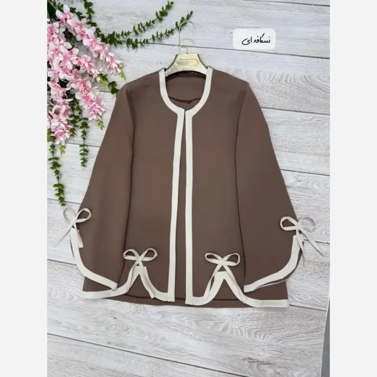 مانتو تک لاله جنس مازراتی رنگ شکلاتی و نسکافه ای و سرمه ای سایز یک و دو