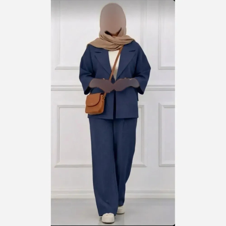 کت شلوار زنانه مدل ایسان شانتون درجه یک فری سایز