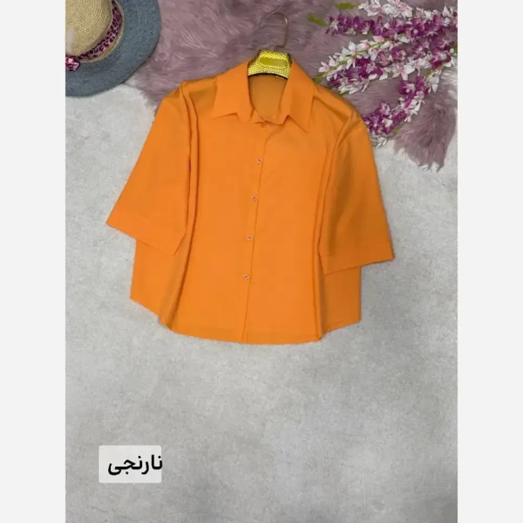 شومیز پاستیلی وانیا جنس پری خنک و سبک فری سایز