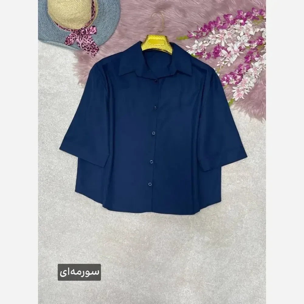 شومیز پاستیلی وانیا جنس پری خنک و سبک فری سایز