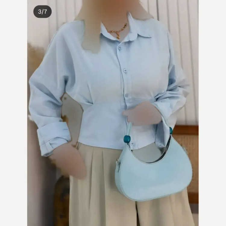 شومیز زنانه لنین پشت بند نازلی سایز 38 تا 46