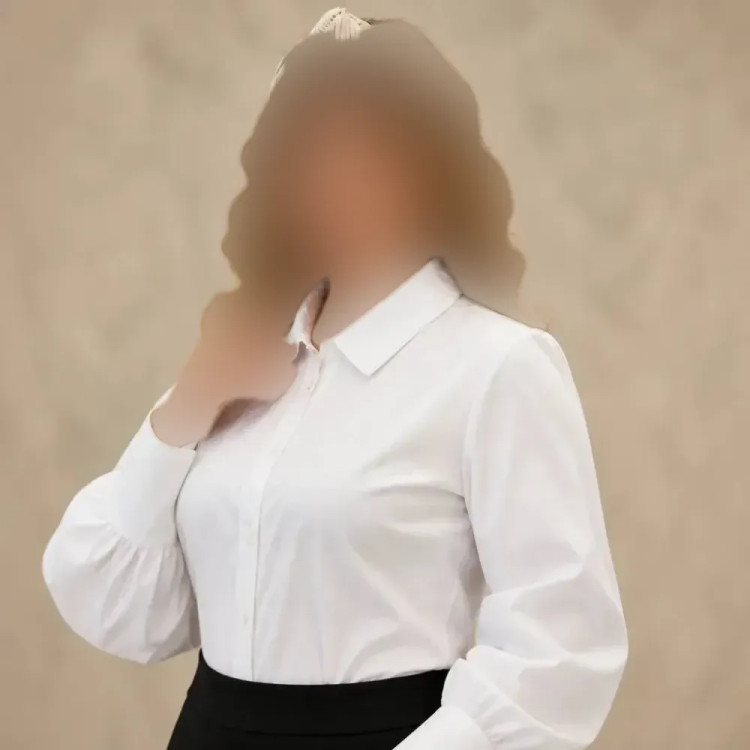 شومیز سفید زنانه جنس تترون فری سایز تا 46
