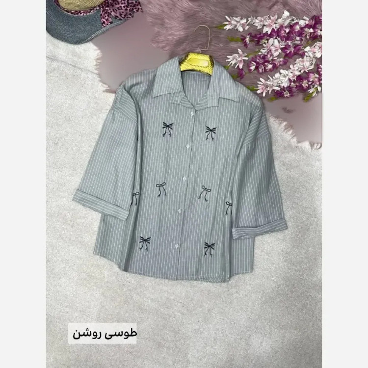 شومیز مانتویی لنین ایرانا فری سایز 38 تا 48