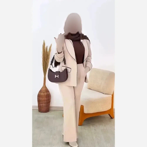 کت و شلوار زنانه مدل همتا جنس مازراتی رنگ بندی متنوع سایز یک و دو