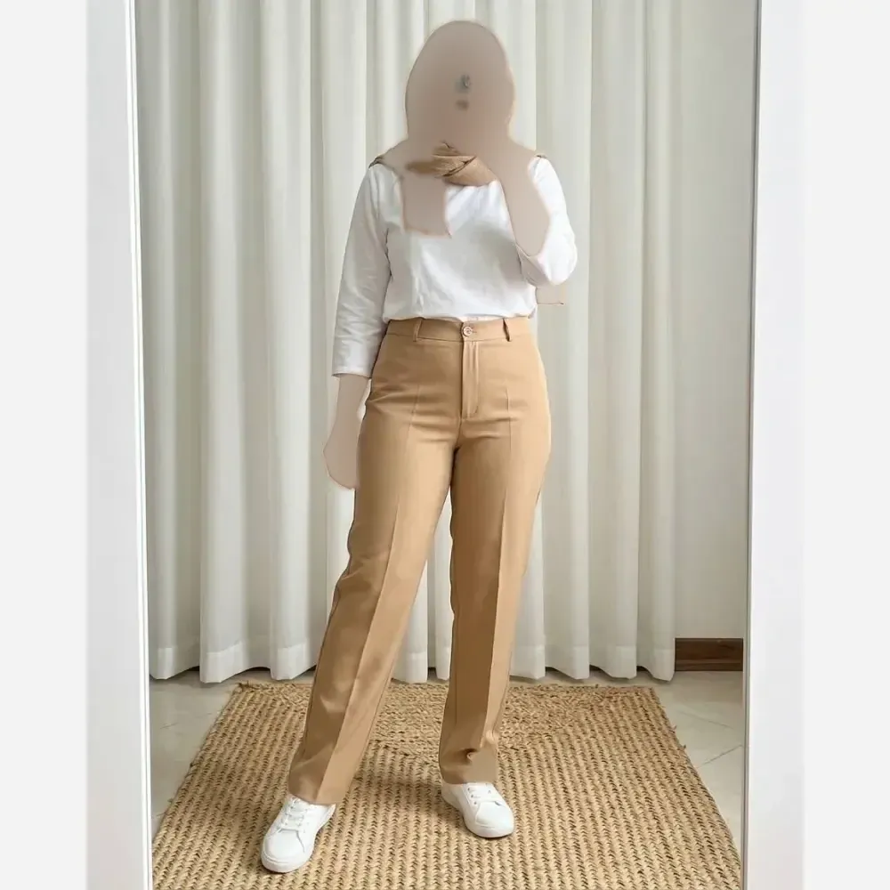شلوار مازراتی راسته زنانه جنس دبل مازراتی درجه یک