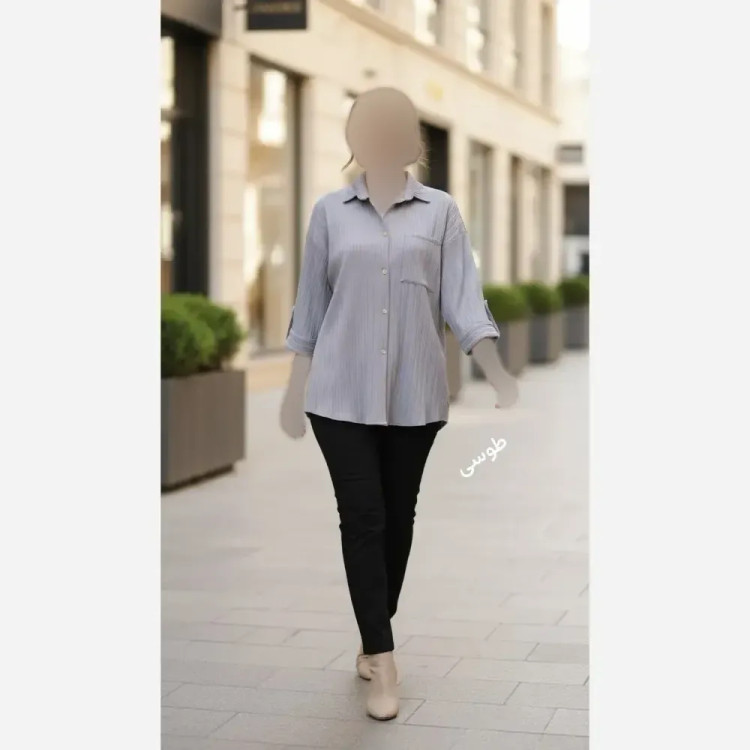 شومیز مانتویی سوپر آیوا درجه یک فری سایز