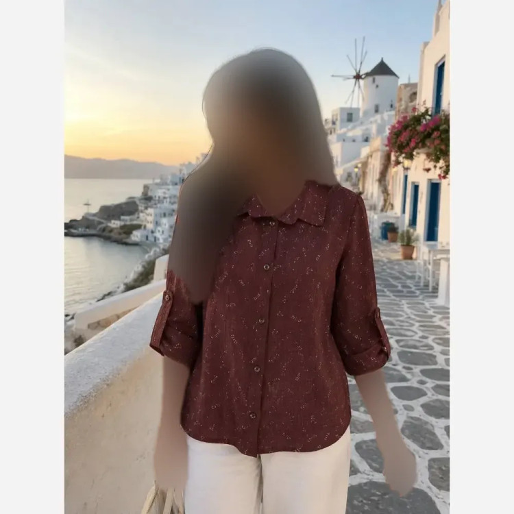 شومیز زنانه مدل میو میو جنس سوپر آیراش درجه یک فری سایز