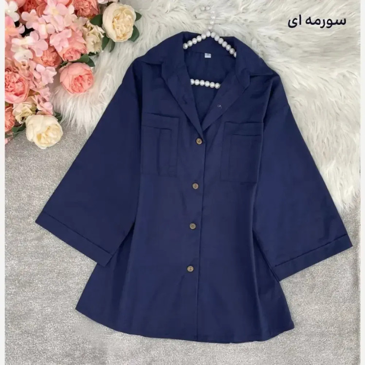 شومیز باکسی جیب دوبل داکرون زنانه