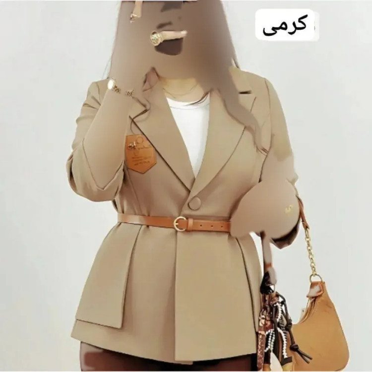 مانتو تکی مازراتی مدل آرتمیس رنگ کرمی قهوه ای بنتون آبی نسکافه ای سایز 1 و 2