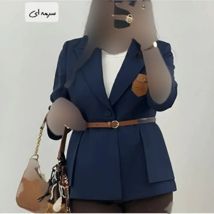 مانتو تکی مازراتی مدل آرتمیس رنگ کرمی قهوه ای بنتون آبی نسکافه ای سایز 1 و 2