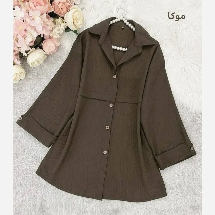 مانتو خنک و سبک زنانه جنس دلیسه رنگ صورتی