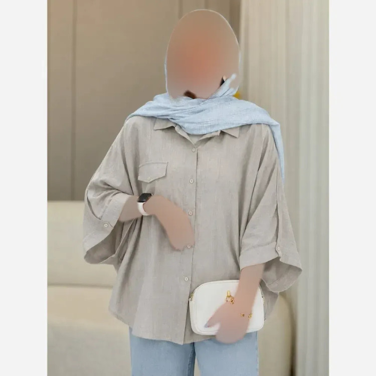 پانچ شانتون آفتاب رنگ کرم فری سایز